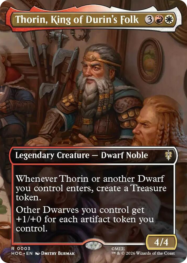 0003 Thorin, King of Durin's Folk (Borderless) R The Hobbit: Eternal-Legal