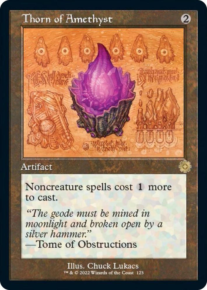 0123 Thorn of Amethyst (Schematic) R The Brothers' War: Retro Frame Artifacts