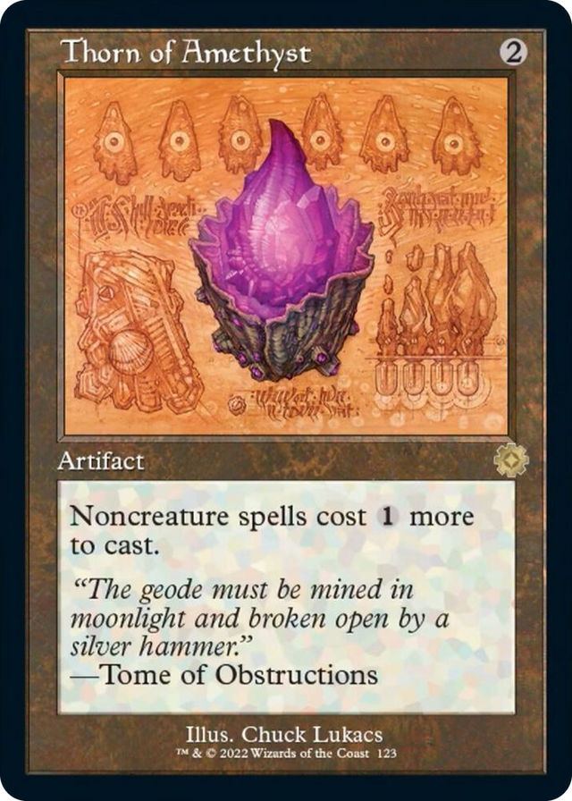 0123 Thorn of Amethyst (Schematic) R The Brothers' War: Retro Frame Artifacts