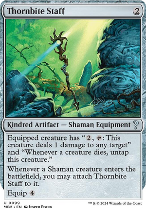 0099 Thornbite Staff (White Border) U Mystery Booster 2