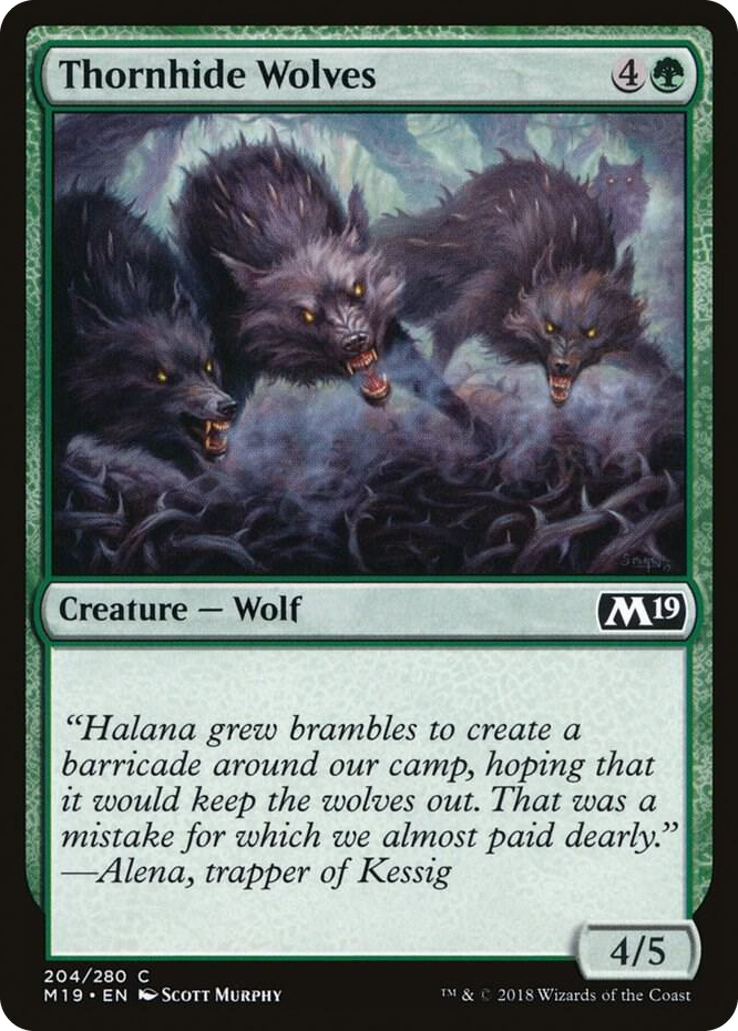 0204 Thornhide Wolves C Core Set 2019
