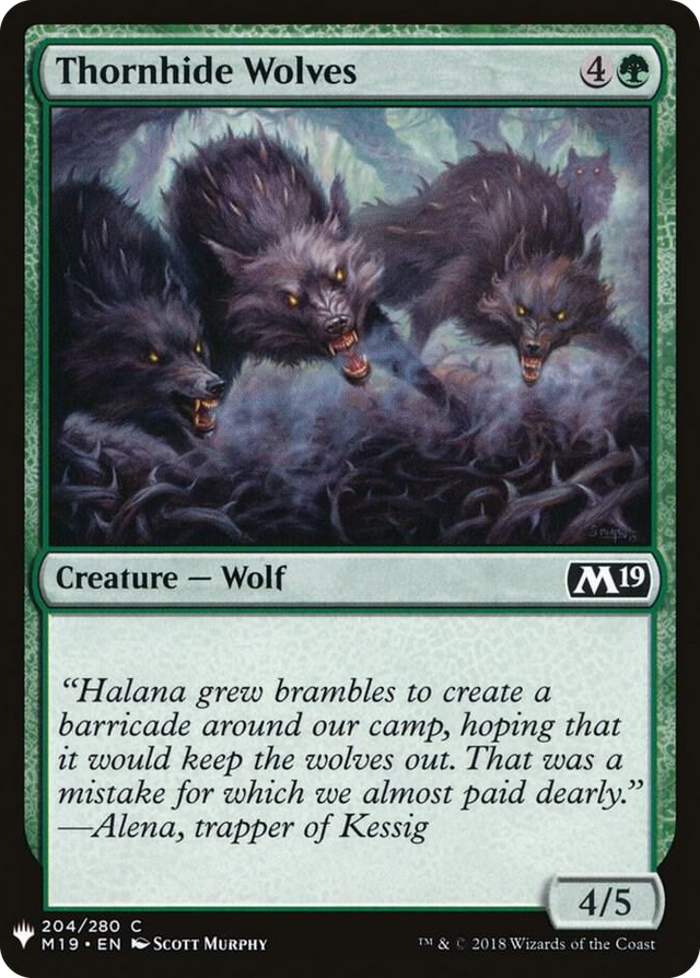0204 Thornhide Wolves C The List Reprints