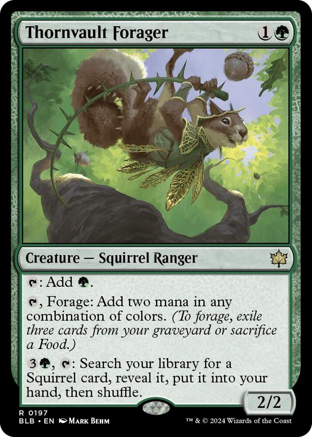 0197 Thornvault Forager R Bloomburrow