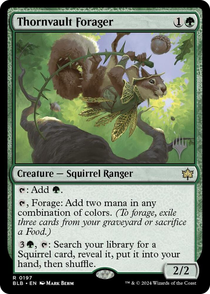 0197 Thornvault Forager R Promo Pack: Bloomburrow
