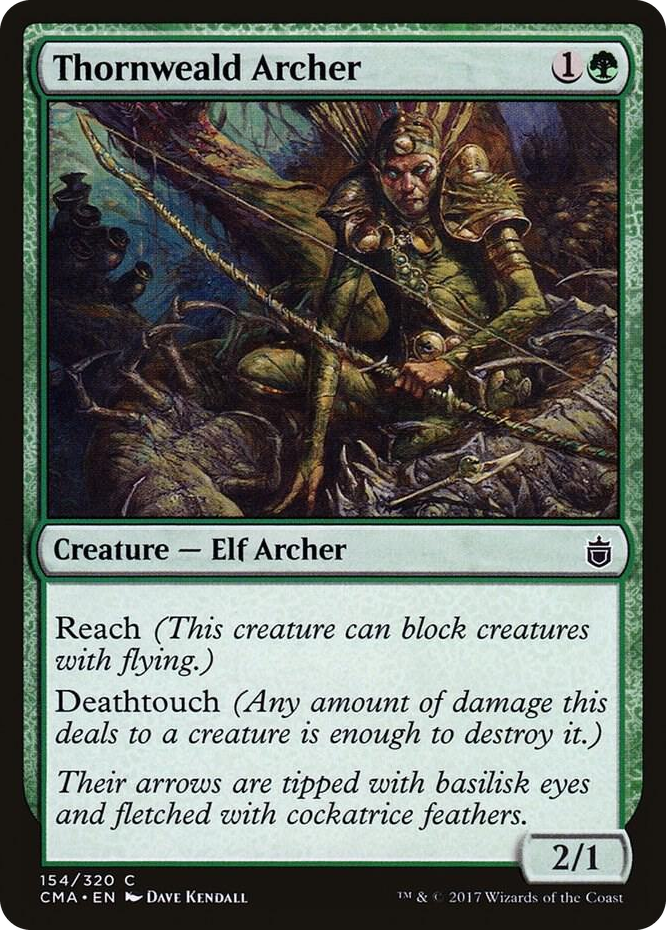 Thornweald Archer #154 C - Commander Anthology Pokemon card