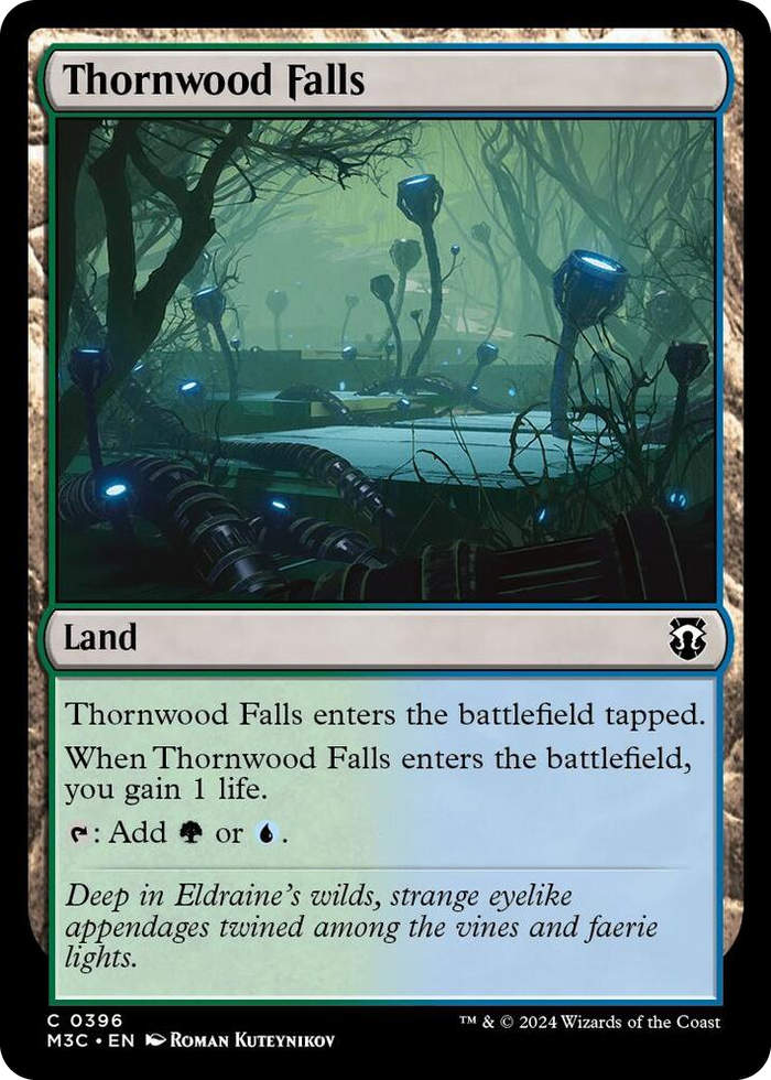 Thornwood Falls (Ripple Foil) #396 C - Commander: Modern Horizons 3 Pokemon card