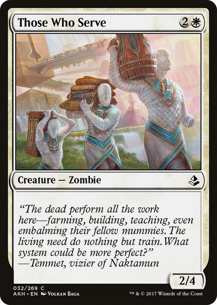 Those Who Serve #32 C - Amonkhet Pokemon card