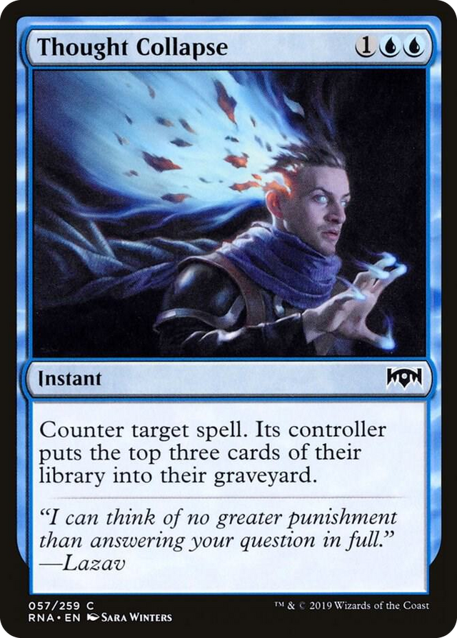 0057 Thought Collapse C Ravnica Allegiance