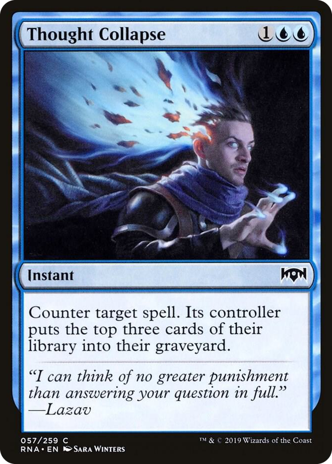 0057 Thought Collapse C Ravnica Allegiance