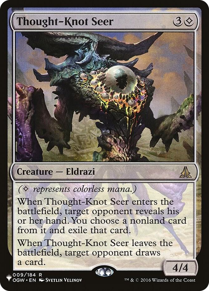 Thought-Knot Seer #9 R - The List Reprints Pokemon card