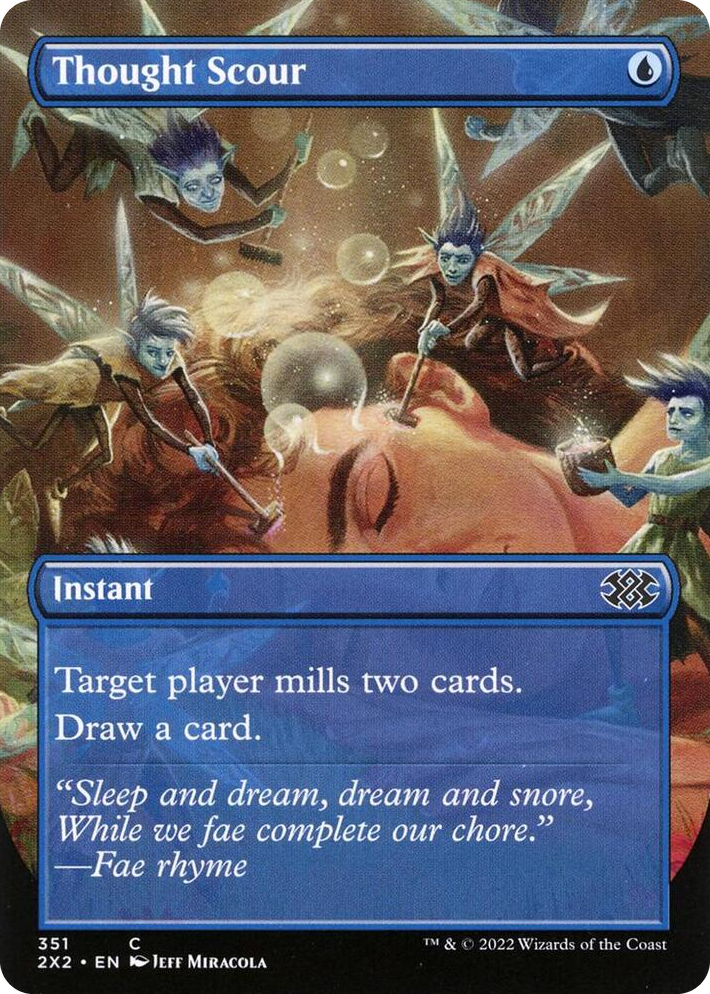 0351 Thought Scour (Borderless) C Double Masters 2022