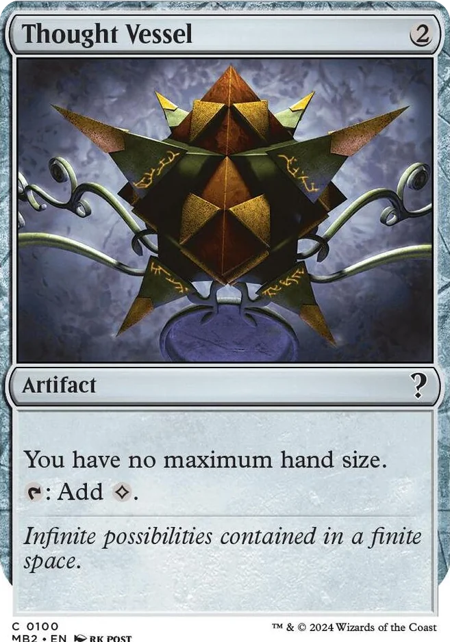 0100 Thought Vessel (White Border) C Mystery Booster 2