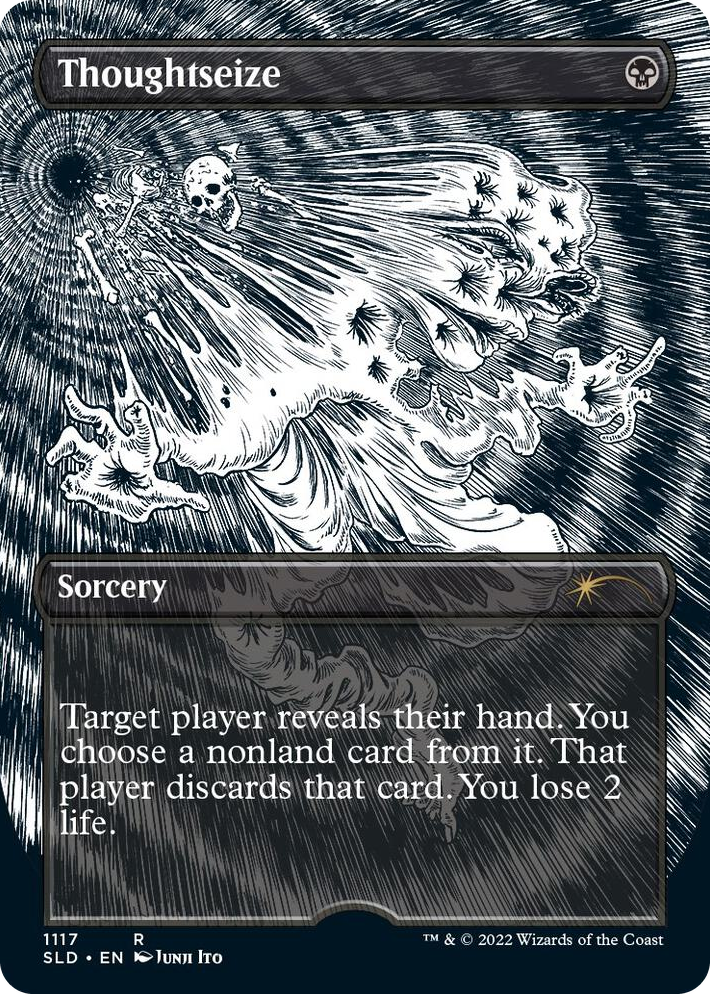 1117 Thoughtseize (Borderless) R Secret Lair Drop Series