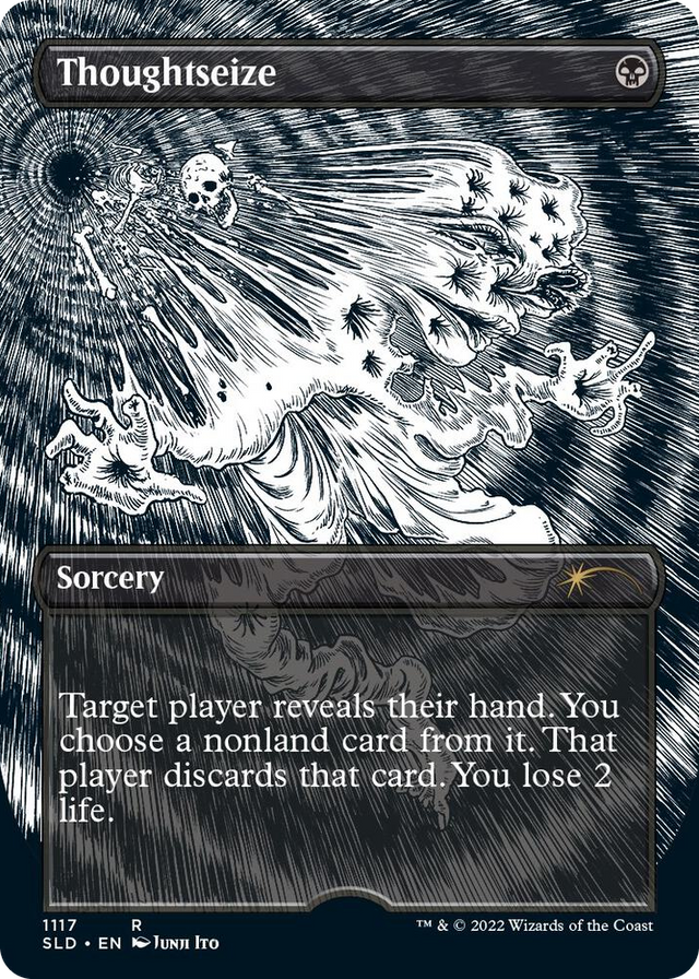 1117 Thoughtseize (Borderless) R Secret Lair Drop Series