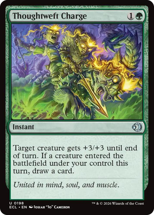 0198 Thoughtweft Charge U Lorwyn Eclipsed