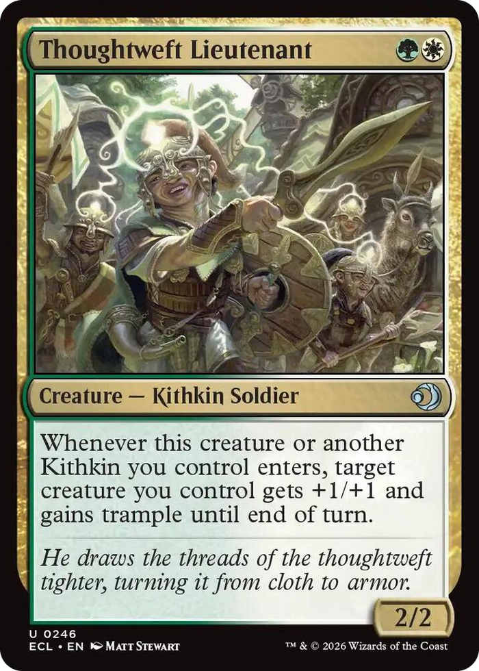 Thoughtweft Lieutenant #246 U - Lorwyn Eclipsed Pokemon card