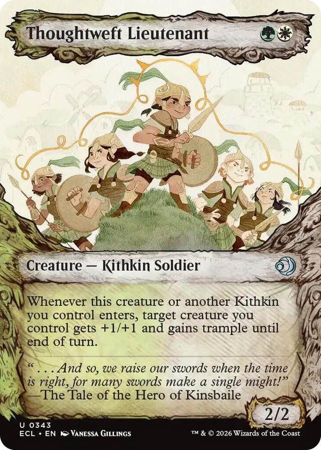 0343 Thoughtweft Lieutenant (Showcase) U Lorwyn Eclipsed
