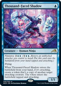 0086 Thousand-Faced Shadow R Kamigawa: Neon Dynasty