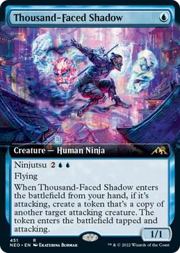 0451 Thousand-Faced Shadow (Extended Art) R Kamigawa: Neon Dynasty