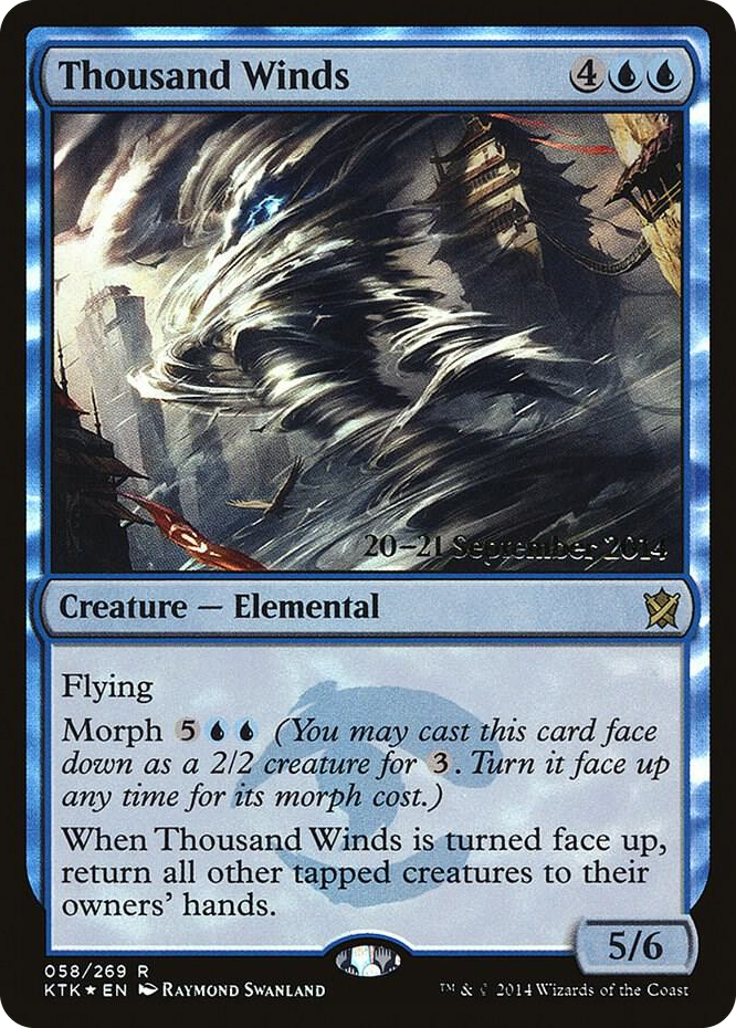 Thousand Winds #58 R - Prerelease Cards Pokemon card