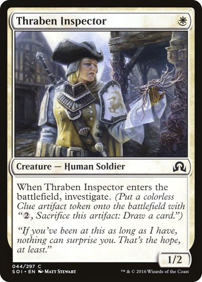 Thraben Inspector #44 C - Shadows over Innistrad Pokemon card