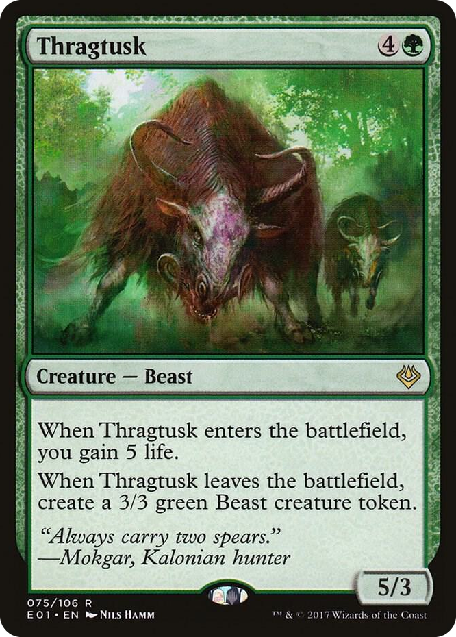 Thragtusk #75 R - Archenemy: Nicol Bolas Pokemon card