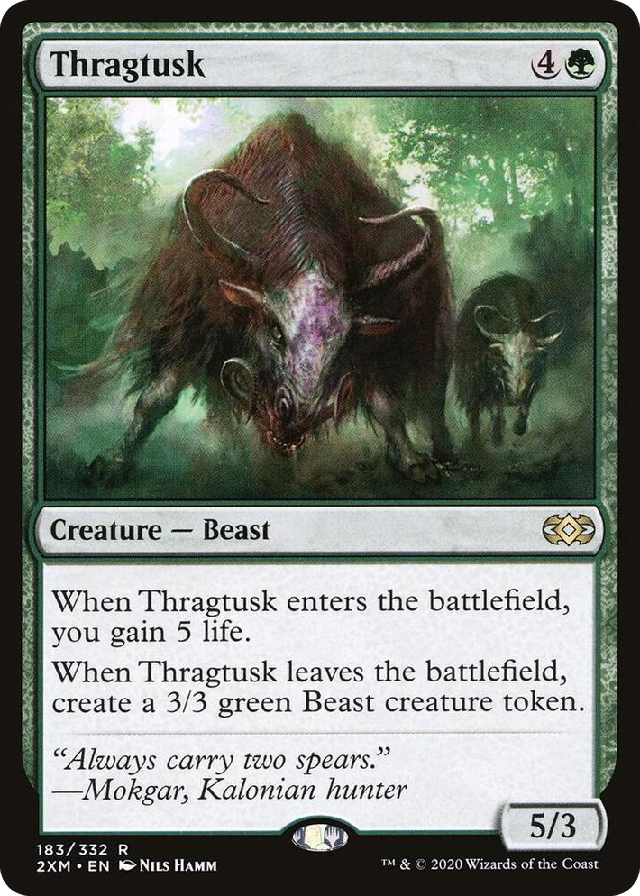 0183 Thragtusk R Double Masters