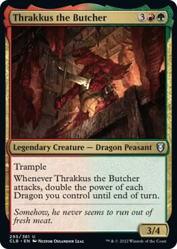 Thrakkus the Butcher #295 U - Commander Legends: Battle for Baldur's Gate Pokemon card