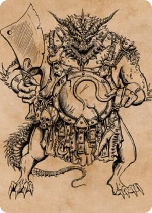 0077 Thrakkus the Butcher Art Card S Art Series: Commander Legends: Battle for Baldur's Gate