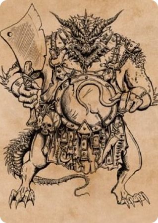 0077 Thrakkus the Butcher Art Card S Art Series: Commander Legends: Battle for Baldur's Gate