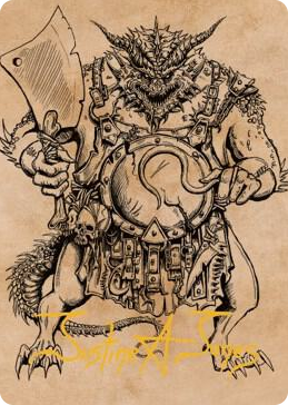 0077 Thrakkus the Butcher Art Card (Gold-Stamped Signature) S Art Series: Commander Legends: Battle for Baldur's Gate