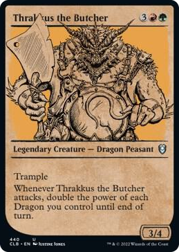 0440 Thrakkus the Butcher (Showcase) U Commander Legends: Battle for Baldur's Gate
