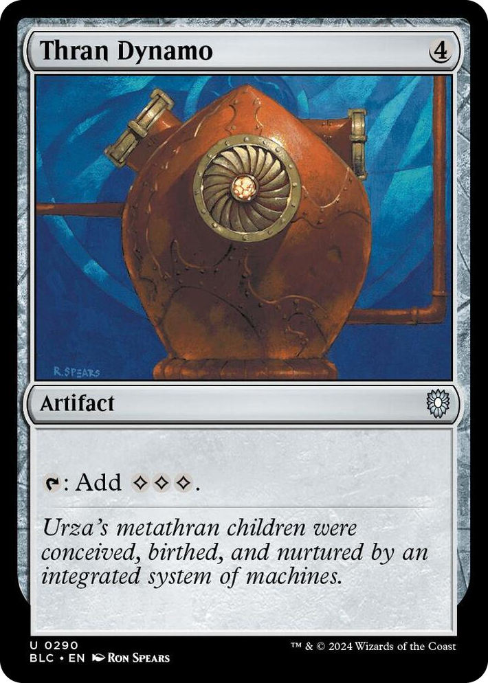 0290 Thran Dynamo U Commander: Bloomburrow