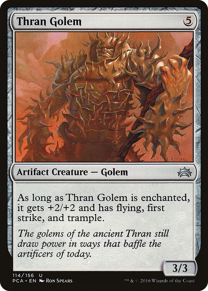 Thran Golem #114 U - Planechase Anthology Pokemon card