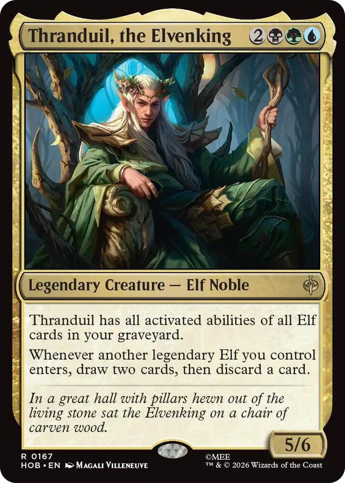 Thranduil, the Elvenking #167 R - The Hobbit Pokemon card