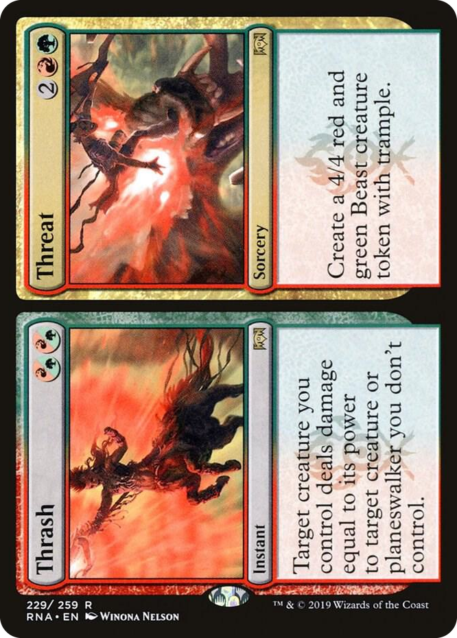 0229 Thrash // Threat R Ravnica Allegiance