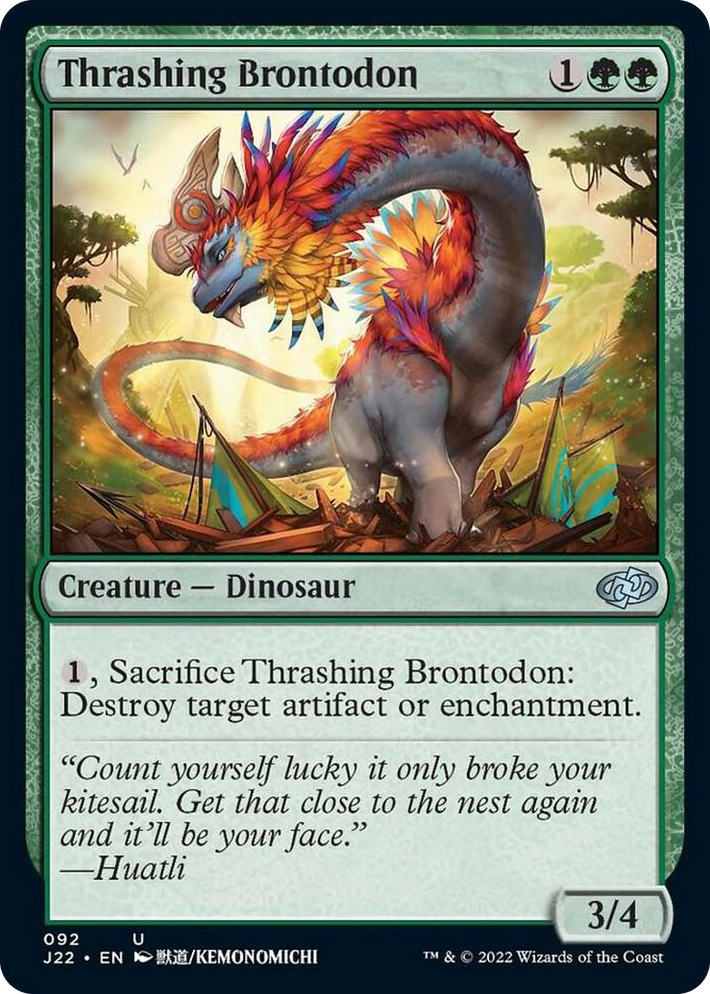0092 Thrashing Brontodon U Jumpstart 2022
