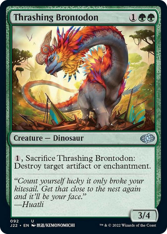 0092 Thrashing Brontodon U Jumpstart 2022