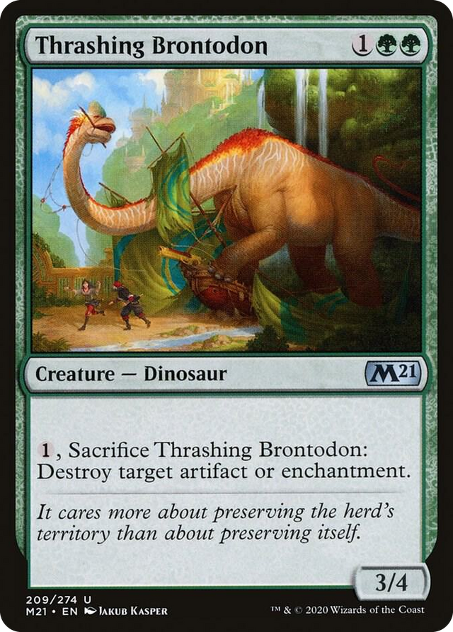 0209 Thrashing Brontodon U Core Set 2021