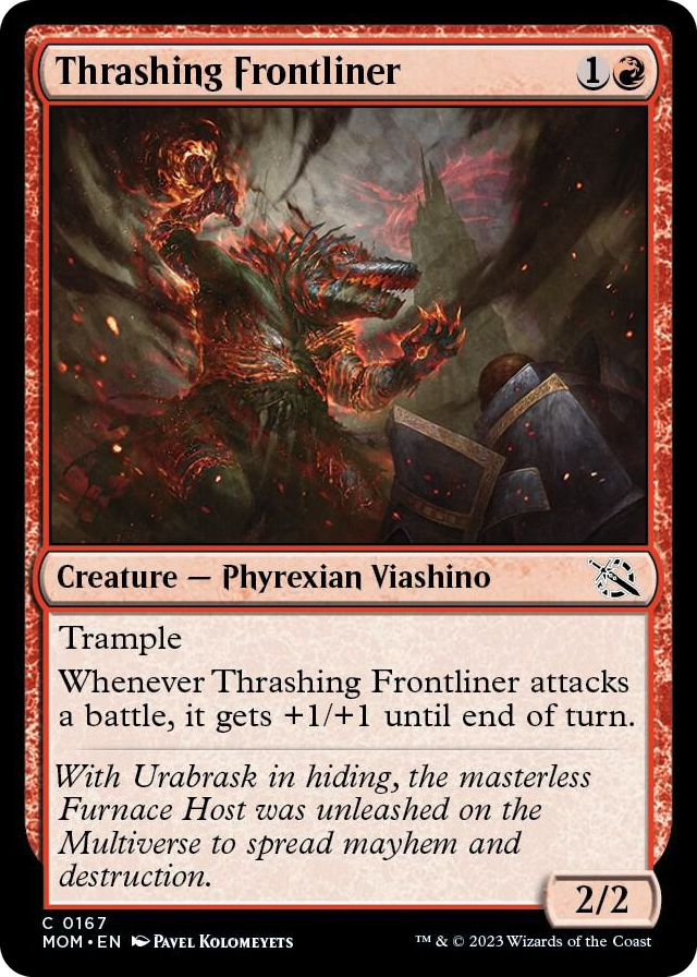 Thrashing Frontliner #167 C - March of the Machine Pokemon card