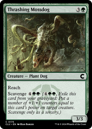 0176 Thrashing Mossdog C Ravnica: Clue Edition