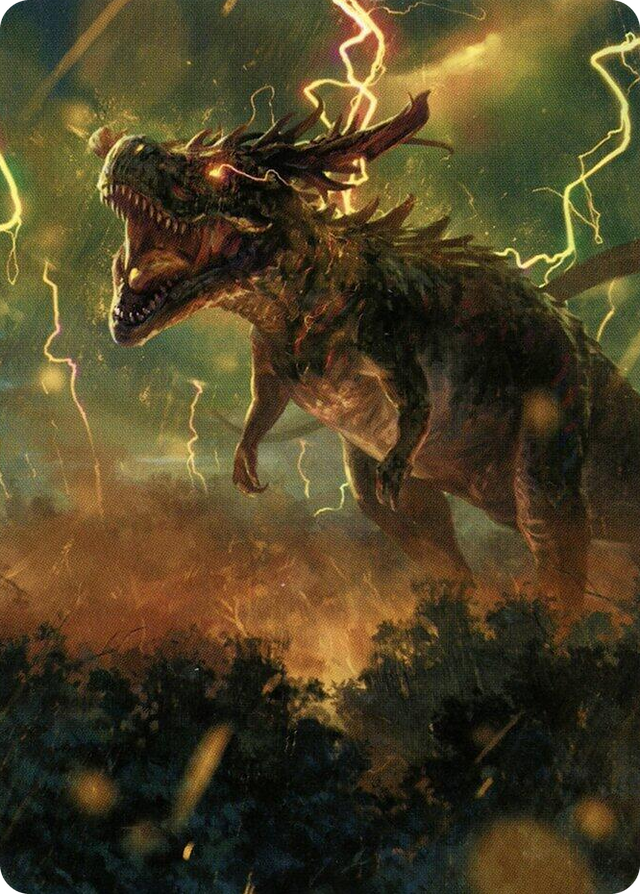 0042 Thrasta, Tempest's Roar Art Card (42/81) S Art Series: Modern Horizons 2