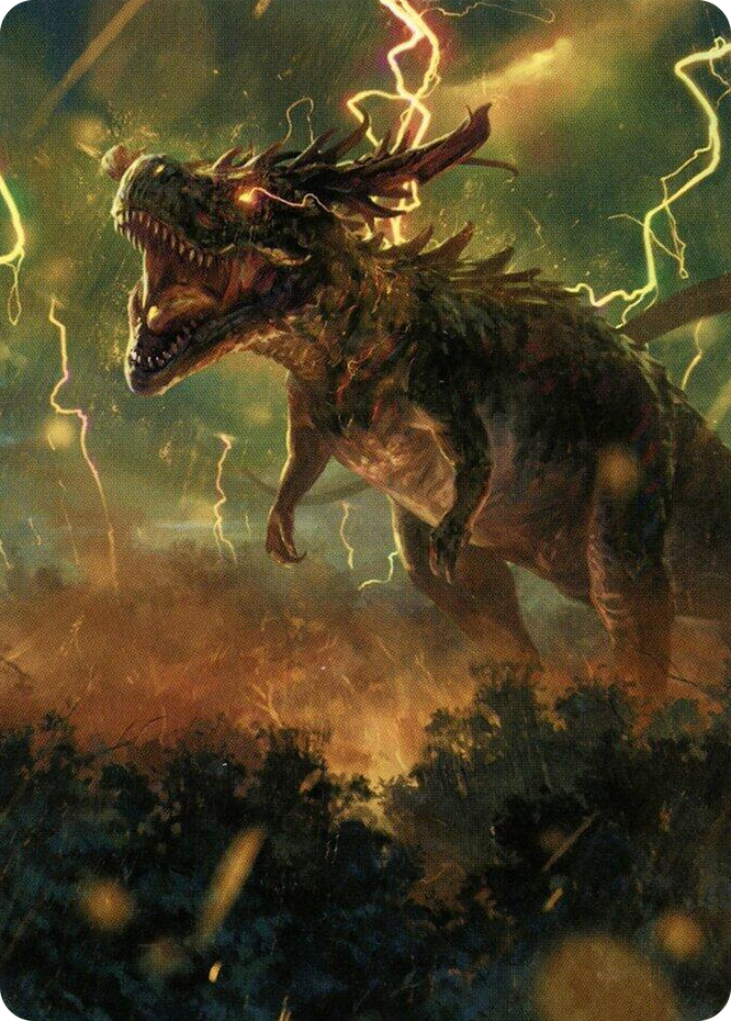 0042 Thrasta, Tempest's Roar Art Card (42/81) S Art Series: Modern Horizons 2
