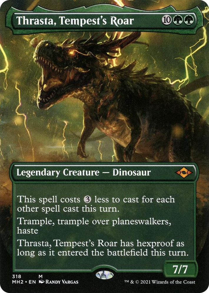 0318 Thrasta, Tempest's Roar (Borderless) M Modern Horizons 2