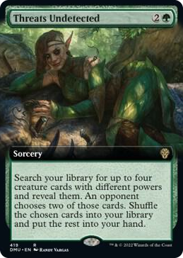 0419 Threats Undetected (Extended Art) R Dominaria United