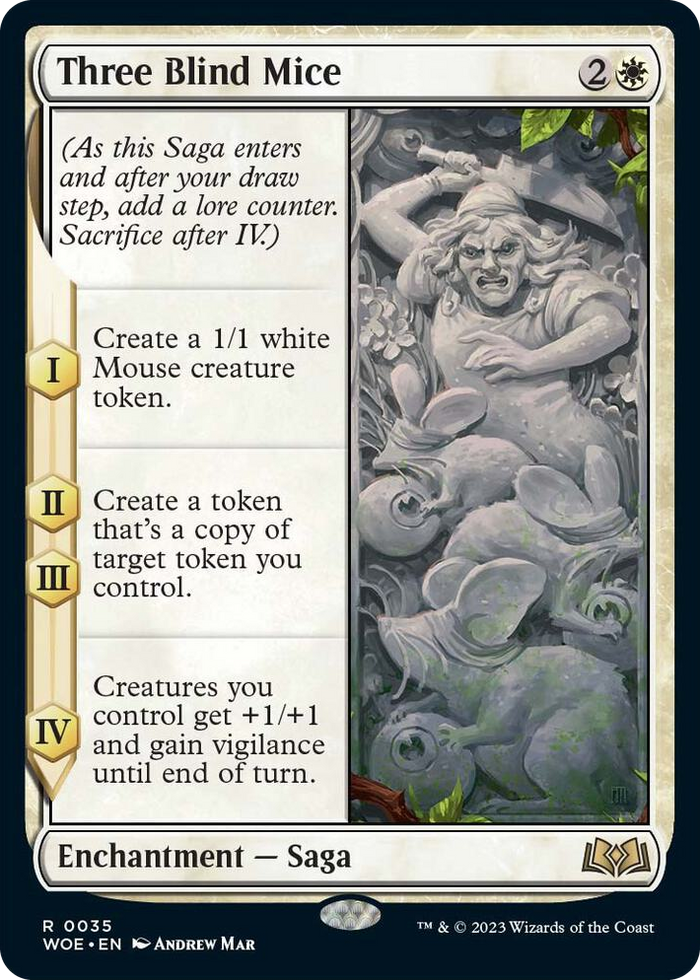 Three Blind Mice #35 R - Wilds of Eldraine Pokemon card