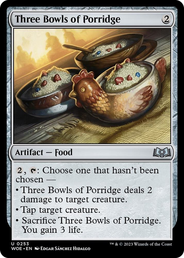0253 Three Bowls of Porridge U Wilds of Eldraine