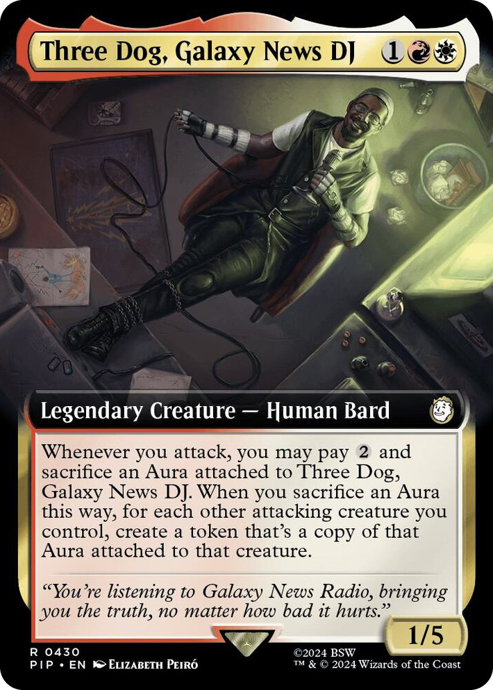 0430 Three Dog, Galaxy News DJ (Extended Art) R Universes Beyond: Fallout