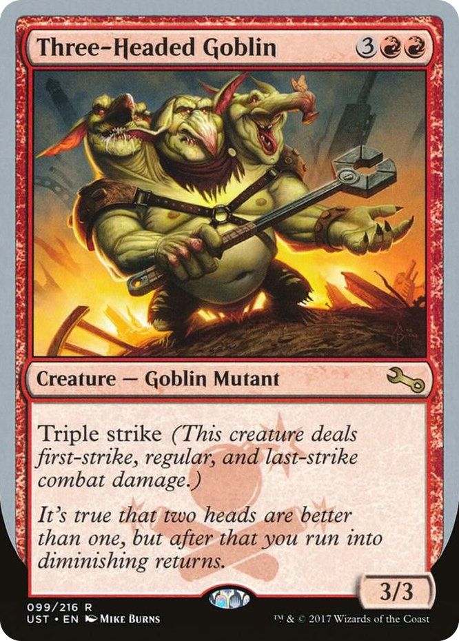 0099 Three-Headed Goblin R Unstable