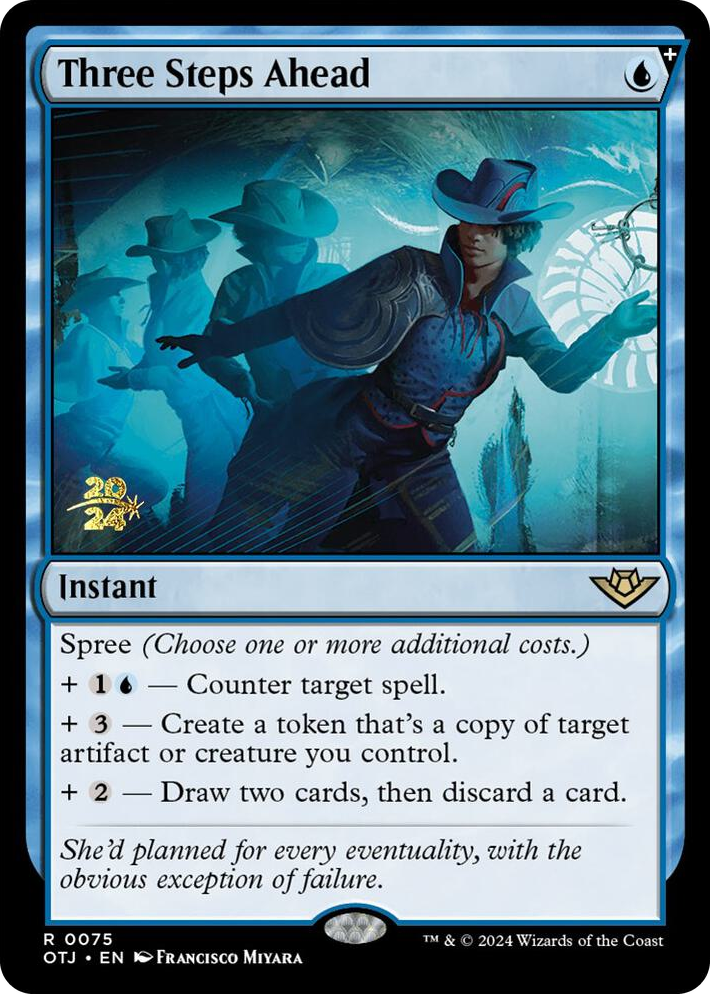 0075 Three Steps Ahead R Prerelease Cards